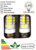 E17 Base 8W LED Bulb, Daylight White (Pack of 2)