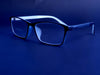 Eyekepper Stylish Readers Blue Reading Glasses +1.5 with Focal Reading