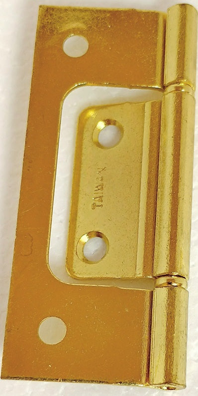 Vintage Brass Non-Mortise Hinge