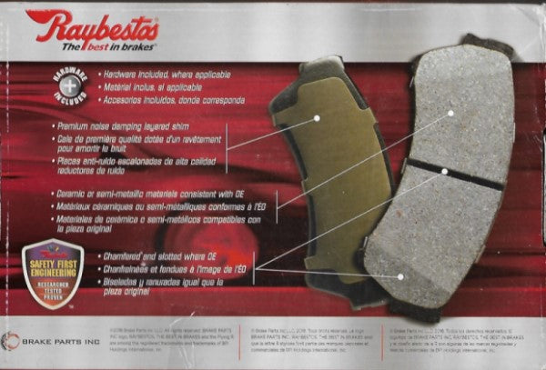 Raybestos Rear Reliant Brake Pad Set MGD792MH