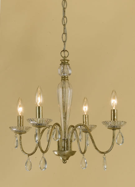 AF Lighting Judy 4-Light Mini Chandelier, Soft Gold