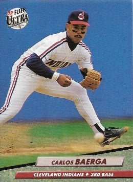 1991 Topps CARLOS BAERGA Cleveland INDIANS Baseball Card MLB #147