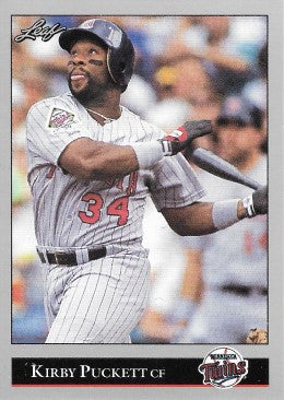 1992 Leaf Baseball Card #98 Kirby Puckett