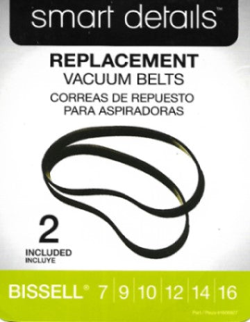 smart details 2-Pack Vacuum Belt for Bissell 7;9;10;12;14;16 in the Vacuum  Belts department at